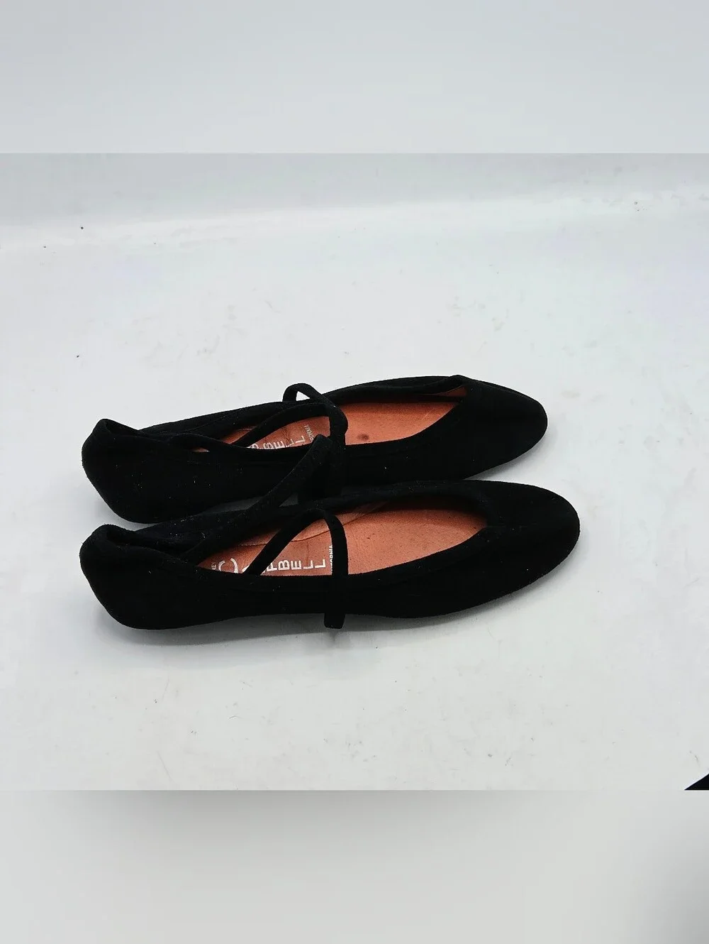 Jeffrey Campbell XSTER Black Suede Ballet Flats Cross Strap Mary Jane Womens 7.5 - Picture 4 of 16
